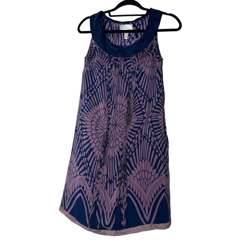 Moulinette Soeurs Anthropologie Womens Crepe‎ Floral Shift Dress Size 6 Midi